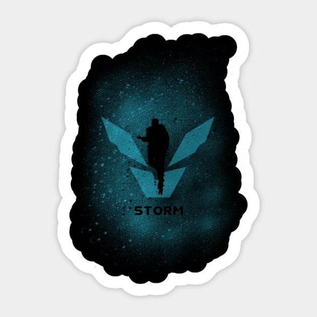 Storm anthem Sticker by serre7@hotmail.fr